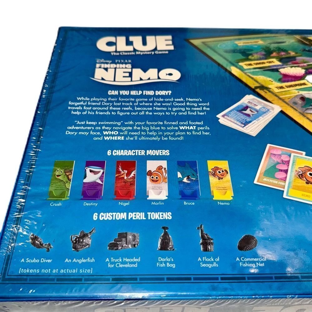 **SOLD** CLUE Board Game Finding Nemo Ltd Edition Disney Pixar Mystery Game - Picture 11 of 14
